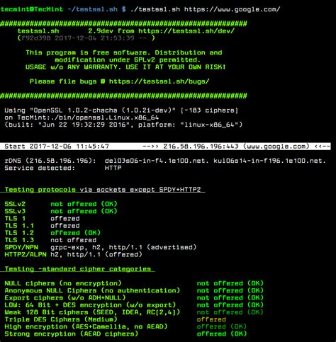 SSL/TLS Server Scan .